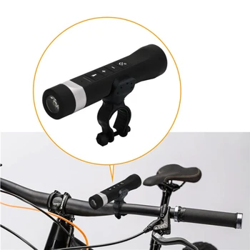 Rowerowe reflektory głośnik Bluetooth latarka Power Bank FM radio wodoodporna latarka led przenośny rower akcesoria
