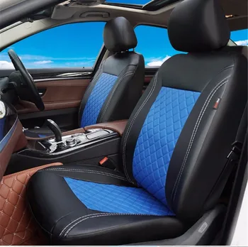 ROWNFUR sztuczna skóra pokrowiec do fotelika Fit Cars Seat Protector Cubre Asientos Para Automovil Universales modne pokrowce