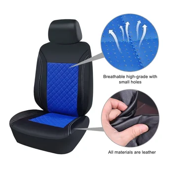 ROWNFUR sztuczna skóra pokrowiec do fotelika Fit Cars Seat Protector Cubre Asientos Para Automovil Universales modne pokrowce