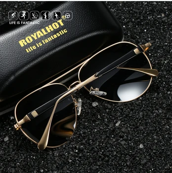 RoyalHot Mężczyźni Kobiety spolaryzowane Dwóch owalna ramka okulary jazdy okulary odcienie Oculos masculino męski 90097