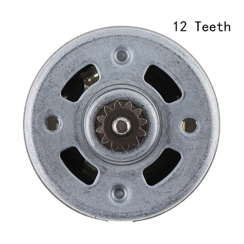 RS550 silnik prądu stałego 12 v 16,8 21 do 25 w 19500 obr / min silnik prądu stałego dwubiegowy 9-12 zębów z wysokim momentem obrotowym skrzynia biegów, elektryczny wiertarki/wkrętarki