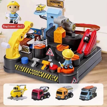 Ręczne samochodu przygoda utwór zabawki dla dzieci edukacyjne ratownicze pojazdy zabawki adventure parking symulacja prezenty dla chłopca
