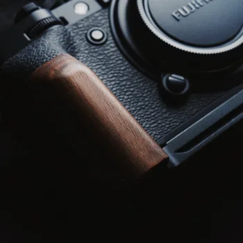 Ręczne trzonek drewniany ręcznie Zamocuj uchwyt L-w kształcie płytki bazowej płyty Fuji XT4 Fujifilm X-T4