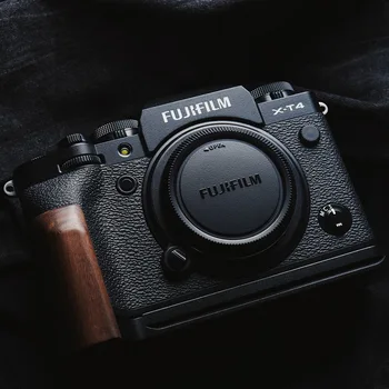 Ręczne trzonek drewniany ręcznie Zamocuj uchwyt L-w kształcie płytki bazowej płyty Fuji XT4 Fujifilm X-T4