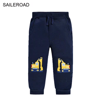 SAILEROAD 2-7 lat jesienne spodnie dla chłopców dzieci mali chłopcy spodnie spodnie zimowe spodnie chłopcy swetry ciepłe spodnie sportowe