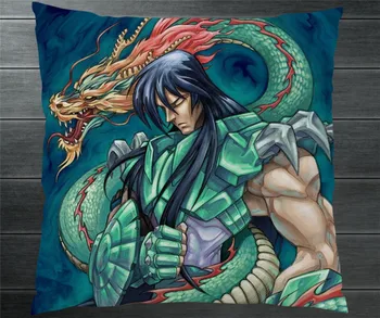 Saint Seiya Knights of The Zodiac Dragon Shiryu Fanart 2 strony poszewka poszewka etui cosplay prezent łóżko/kanapa/samochodowy nowy wystrój