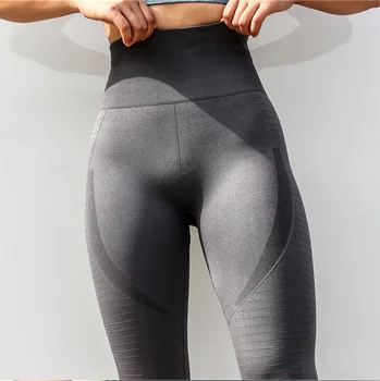 SALSPOR Damskie spodnie do jogi siłownia wysokim stanem Push up spodnie siatki sportowe legginsy sportowe spodnie pracować jogging spodnie jogi