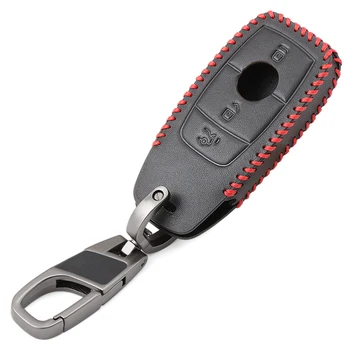 Samochodowe pokrowce na klucze Mercedes Benz C E Class W213 / W205 2019 2020 Remote Keyless 3button Key Cover Bag Fob Shell