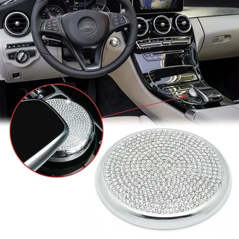 Samochodowy centrum sterowania mysz multimedialna przycisk pokrywa Kryształ pokrętło regulacji pokrywa wykończenie dla Mercedes Benz C E GLC W205 Class W213 X253