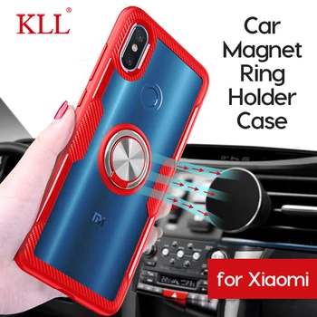 Samochodowy Magnes Pierścień uchwyt etui do Xiaomi Redmi Note 7 5 K20 Pro tylna pokrywa dla Xiaomi 9 8 SE 9T Pro 8 Lite odporna na wstrząsy etui do telefonu