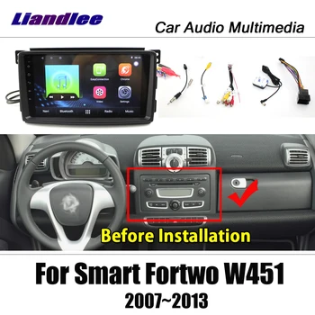 Samochodowy odtwarzacz multimedialny z systemem Android Smart Fortwo W451 2007-Radio stereo akcesoria wideo Carplay mapa GPS nawigacja nie DVD