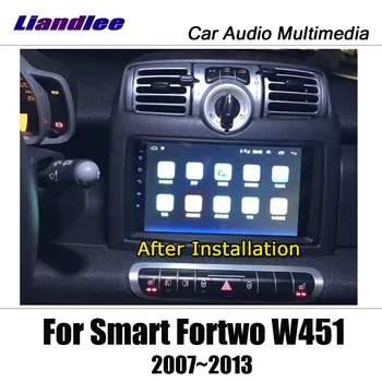 Samochodowy odtwarzacz multimedialny z systemem Android Smart Fortwo W451 2007-Radio stereo akcesoria wideo Carplay mapa GPS nawigacja nie DVD