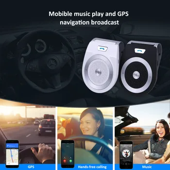 Samochodowy zestaw Bezprzewodowy Bluetooth Kit T821, Wma шумоподавляющий głośnik obsługa telefonu Bluetooth 4.1 EDR Car Kit Mini Hands Free Calls
