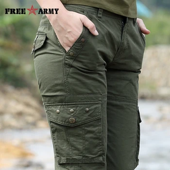 Samochody Pełne Spodnie Kobiety Army Zielony Cargo Kombinezon Spodnie Bawełna Nowa Moda Multi-Kieszenie Random Runner Spodnie Plus Size