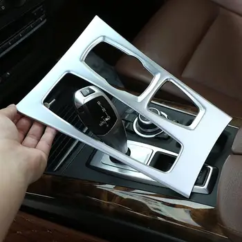 Samochód chrom ABS środkowa konsola sterowania panel zmiany biegów pokrywka wykończenie do BMW X5 X6 E70 E71 2008-2013 LHD akcesoria