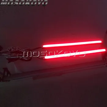 Samochód motocykl DRL LED spójne pasmo świetlne płynie Wodna stop-sygnał Czerwony bursztyn migacz 30 cm knight Rider migacz