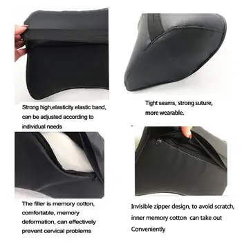 Samochód zagłówek poduszka 3D z pianki memory szyi wakacje poduszka oparcie Nakłucie poduszka samochodu auto wnętrze akcesoria