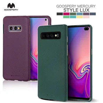 Samsung Galaxy S10 S10 Plus S10e oryginalny Mercury Goospery Style Lux Jelly Case tekstury odporny na wstrząsy etui