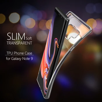 Samsung Samsung Galaxy Note 9 TPU Soft Slim Silicon przezroczysty przezroczysty zderzak telefon odporny na wstrząsy elastyczne etui do samsung note9 cases