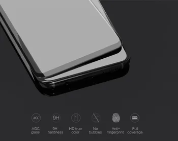 Samsung Samsung galaxy s8 Nillkin screen protector For samsung galaxy s8 fully cover CP+Max 3D round edge for thin samsung s8 touch tempered glass 5.8