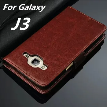 Samsung Samsung J3 Wysokiej Jakości Klapka Etui Magnetyczne Skórzana Kabura Do Samsung Galaxy J3 J3109 Telefon Shell Capa