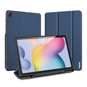 Samsung Tab S6 Lite Case Dux Ducis Trifold Smart Sleep klapki skórzane etui na tablet pokrowiec z uchwytem na ołówek w etui