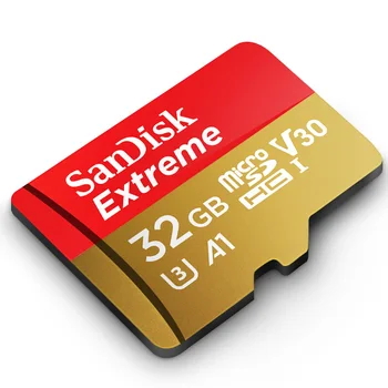 SanDisk Extreme 64GB Memory Card 32GB microSDHC/MICROSDXC UHS-I karty micro SD U3 prędkość odczytu do 100 Mb/s TF Card V30 4K UHD