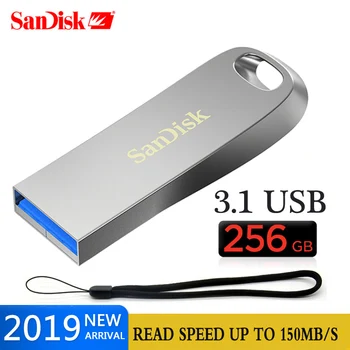 SanDisk pendrive 16 GB 32 GB 64 g 128 g 256 g CZ74 150 MB/s USB 3,1 ULTRA Luxe la memoria stick Pen płyty disco Flash U disco