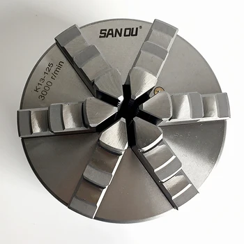 SANOU Brand uchwytu tokarki 125 mm sześć szczęki Samocentrujące spiralne uchwyt K13-125 Jaw Chuck 5