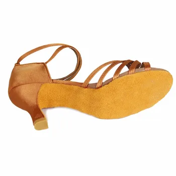 Satyna obcas 7 cm/5 cm tango salsa latino taneczne buty kobieta Zapatos Salsa Mujer Zapatos De Baile Latino Mujer 213 Darmowa wysyłka
