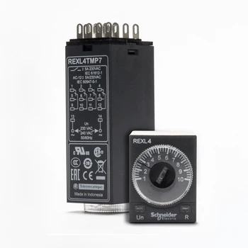 Schneider Electric REXL4TMP7 On delay timer 230VAC 5A 0.1 S-100H 14-pin 4NO 4NC brandnew original imported