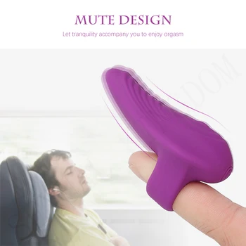 Seks oralny kobieta masturbator Slicone wibracyjny palec rękaw do masażu sutków G-spot stymulator łechtaczki sex zabawki dla kobiet mężczyzn