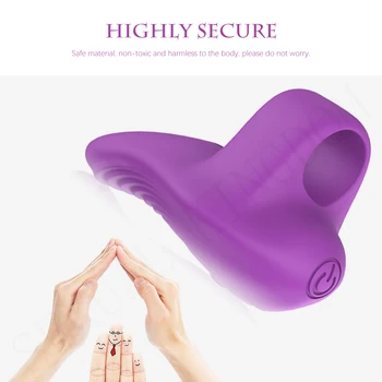 Seks oralny kobieta masturbator Slicone wibracyjny palec rękaw do masażu sutków G-spot stymulator łechtaczki sex zabawki dla kobiet mężczyzn