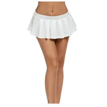 Seksowna, Krótka Spódnica Kobiety Mikro Mini Spódnica Dance Klubowa Metalowa Spódnica Plisowana 5 Kolorów