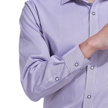 SHAN BAO негабаритная męskie markowe ciuchy biznes dżentelmen casual luźna koszula z długimi rękawami jesień nowa elegancka koszula w paski 6818