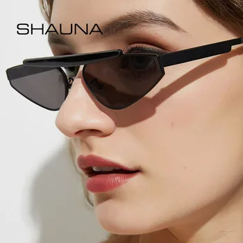 SHAUNA Ins popularne małe okulary Cat Eye Women UV400