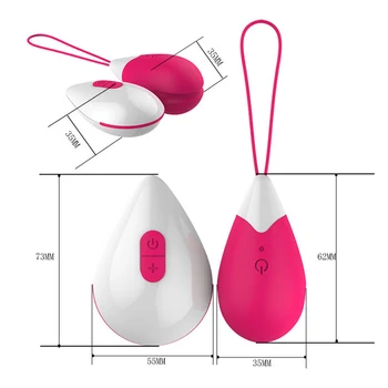 Silikonowe wibrujące jajka bezprzewodowy pochwy piłkę wibracyjne ćwiczenia Smart Love Ball Remote Jump jaja wibrator sex zabawki dla kobiet
