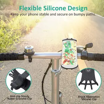 Silikonowy uchwyt rowerowej telefonu Xiaomi IPhone X Samsung uniwersalny motocykl uchwyt telefonu komórkowego rower kierownica podstawka uchwyt