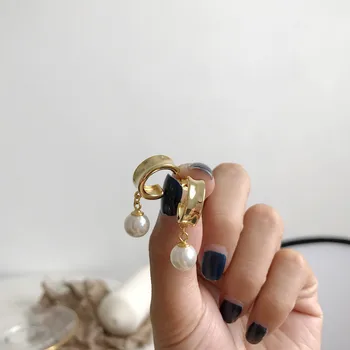 Silvology 925 srebro C forma kolczyki pręta złote eleganckie kolczyki w stylu skandynawskim dla kobiet 2019 srebro 925 biżuteria