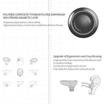 SIMGOT EN700 PRO In-Ear Monitor słuchawki High Fidelity z odłączanym kablem Hi-Res Audio słuchawki dynamiczne sterownik dla telefonów