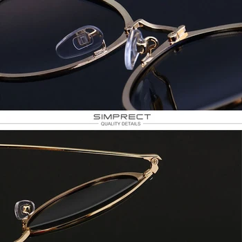 SIMPRECT retro okulary dla kobiet 2021 lustro różowe okrągłe okulary przeciwsłoneczne w stylu Vintage okulary dla kobiet marki projektant Zonnebril Dames