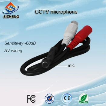 SIZHENG SIZ-110 AV instalacje CCTV mikrofon, monitor audio -60dB audio odbioru cctv akcesoria CCTV, kamery ip