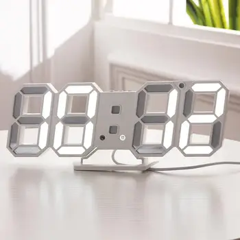 Skandynawskie Cyfrowe Alarmy Zegar Ścienny Funkcja Drzemki Zegar Na Biurko Kalendarz Termometr Wyświetlacz Biurowe Zegarek Elektroniczny