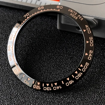 Skos ceramiczna wkładka безеля oprawy 38,5*30,5 mm dla RLX Daytona MOD watch parts (No Luminous)