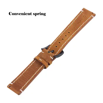 Skórzany watchband prawdziwej 22 mm pasek do zegarka 20 mm 24 mm pasek do zegarków bransoletka do zegarka pasek do zegarka 20 mm 22 mm 18+ pasek