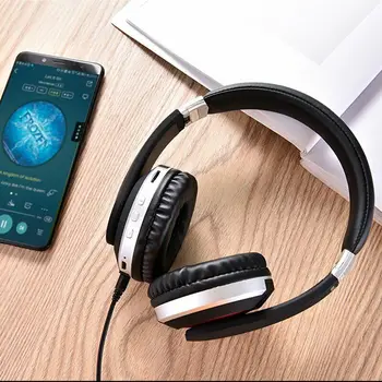 Składana Bluetooth 5.0 słuchawki bezprzewodowe słuchawki stereo bass słuchawki z mikrofonem DU55