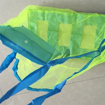 Składana Torba Plażowa Kids Children Mesh Storage Bag Outdoor Swimming Beach Park Toys Ręcznik Odzież Organizator Swimming Bag