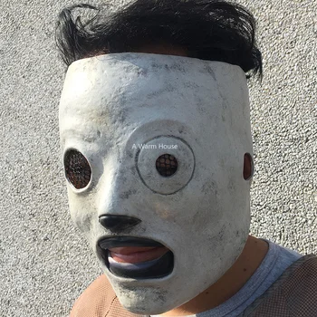 Slipknot Maska Corey Taylor Cosplay Маскарас De Lateks Realistyczne Piosenkarka Horror Maski Halloween Straszna Maska Karnawał Маскер