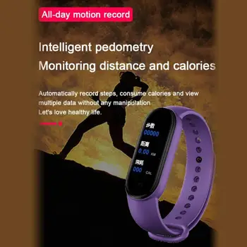 Smart Band fitness bransoletka inteligentne zegarki dla mężczyzn kobiet wodoodporny sport jogging krokomierz licznik kalorii tracker aktywności