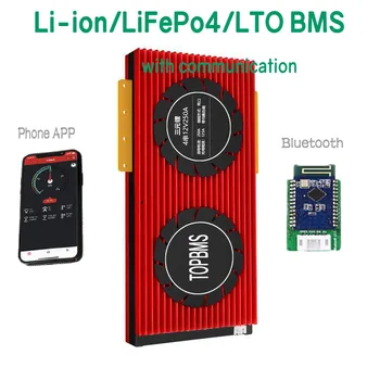 Smart BMS 200A250A+Bluetooth+RS485 +CANBus+UART jest używany dla li-ion/ LiFePo4 /LTO akumulatorów połączonych w 5-32series dla EV E-bike